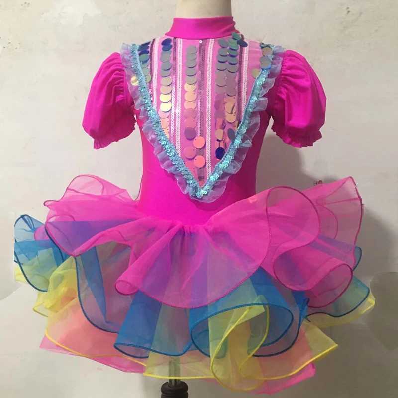 Abbigliamento da palla da ballo abbigliamento da ballo abbigliamento da paillettes moderno danza tutu ragazza jazz costume da ballo indossare abiti da principessa da matrimonio d240425