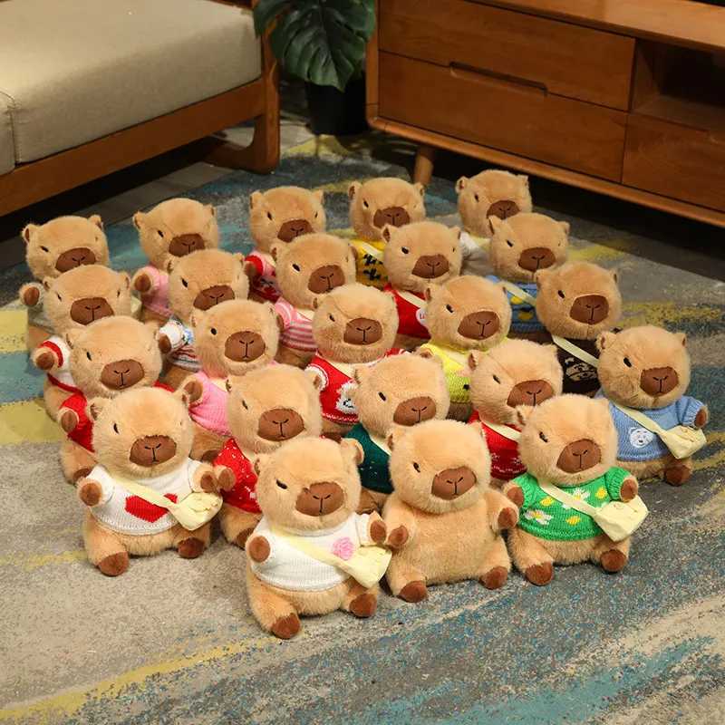 Poux en peluche kawaii capybara jouets en peluche dessin animé animal créatif poupées belles cadeaux d'anniversaire exquis peut changer de linge2404