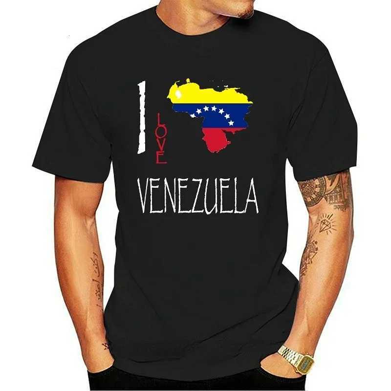 T-shirt maschile Venezuela Venezuela I Love Culture Flag Thirt Tee Shirt T240425