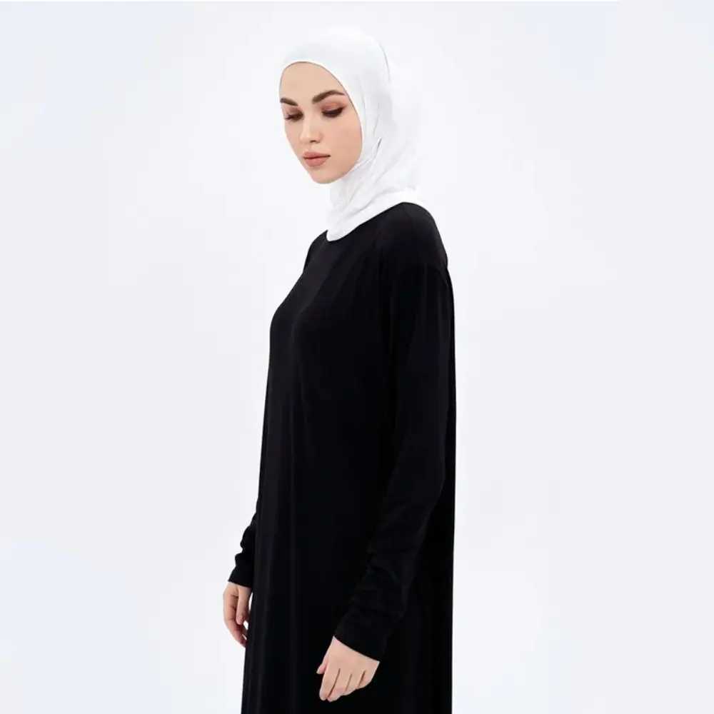 Hidżabs Islamski Ice Silk Hidżab Abaya Hidżab for woman elastyczność szalik muzułmańska sukienka kobiety turbany turban instant head szal D240425