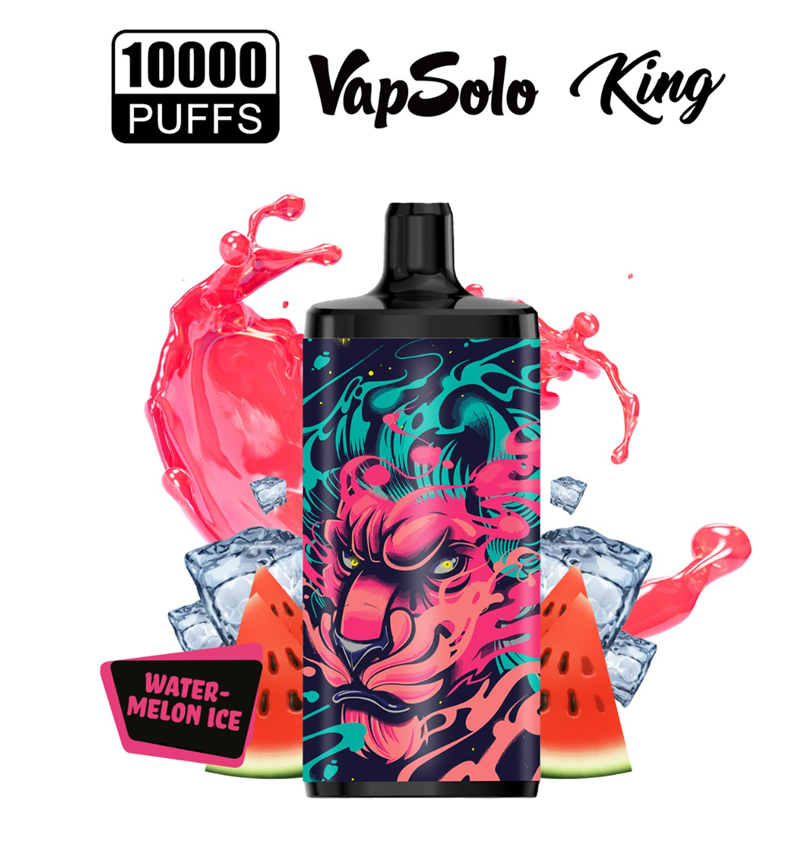 Oryginalny Vapsolo King 10000 Puffs Dostęp Eftarette 10K Puff Vapes Bator ładowalny Vape Pen 20 Smaki 2% 5% Nikotynowe Vapers ładowanie kapsułki