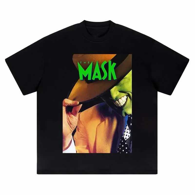 T-shirt da uomo Maglietta De Grandes Dimense Hip Hop Masculina Strtwear Solto Top Algodo Punk Gtico Retrato Incgra Grfico Impresse Harajuku 2024 H240425