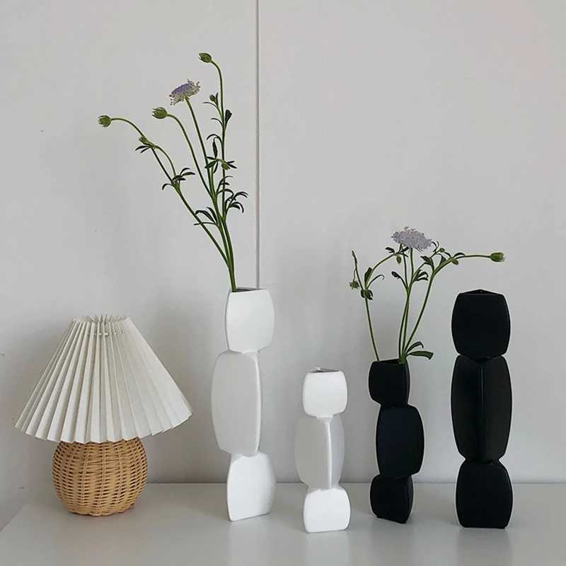 Wazony nordycki nieregularny ceramiczny wazon abstrakcyjny sztuka wazon dekoracja butelki kwiatowej
