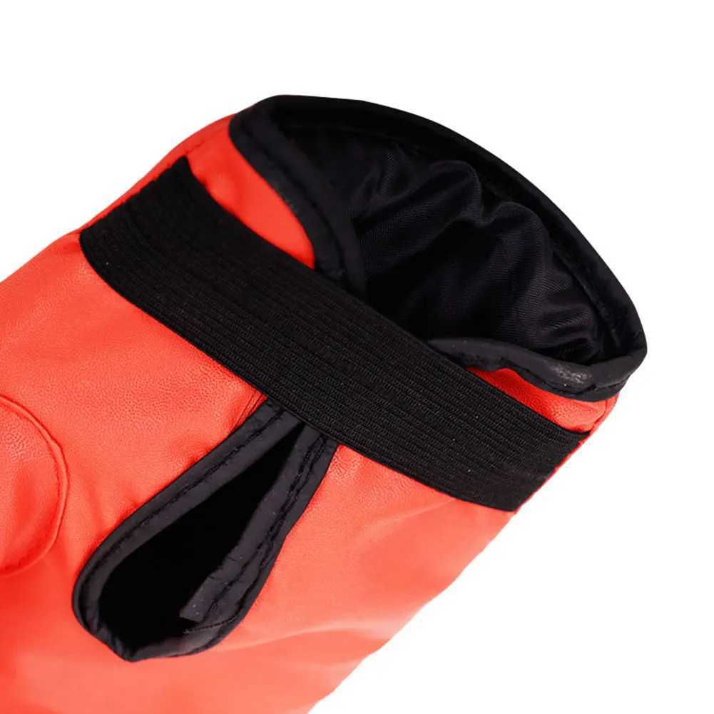 Schutzausrüstung Elastische Boxhandschuhe PU Leder Muay Thai Sanda Handschuhe tragen resistente Stempeltrainingshandschuhe Erwachsene und Kinder Sportgeräte 240424