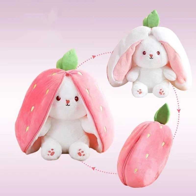 Animaux en peluche en peluche drôle joie kaii fruit lapin jouet peluche jouet mignon carotte stroberrber