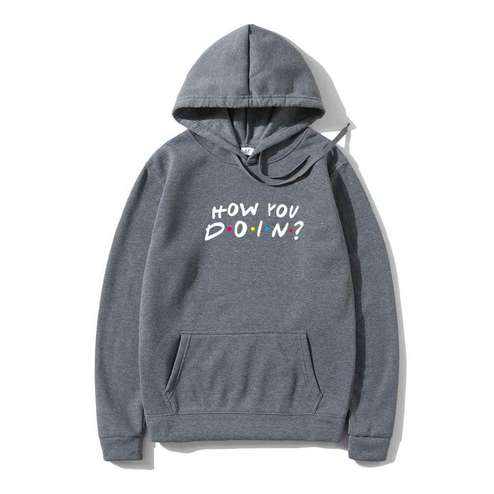 Men's Hoodies Sweatshirts FRIENDS Printed Men Hoodies Sweatshirts Casual How You Doin Hoodie Sweatshirt Fashion hip hop Strtwear pullover Hot Clothes T240425