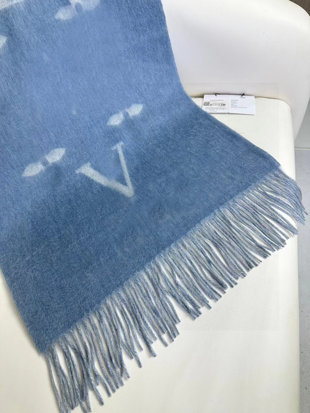 Luxury Ladies Cashmere scarf designer blue comfort scarf shawl soft headscarf Girl gift Echarpe Luxe