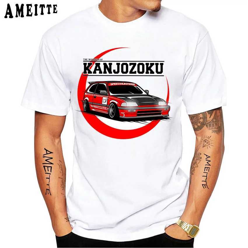 Herren-T-Shirts Neue Sommer Männer Kurzes Slve Jdm Legends Klassiker Civic z.