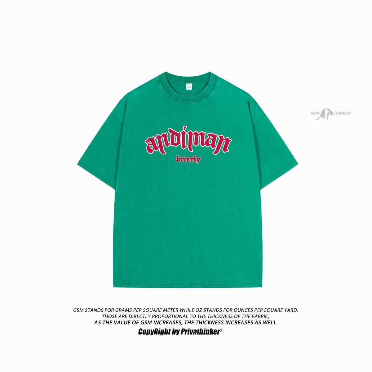 Men's T-Shirts Privathinker-camiseta gtica punk para homens manga curta lavada tops de algodo puro camiseta Harajuku Y2K masculina solta grandes dimenses H240425