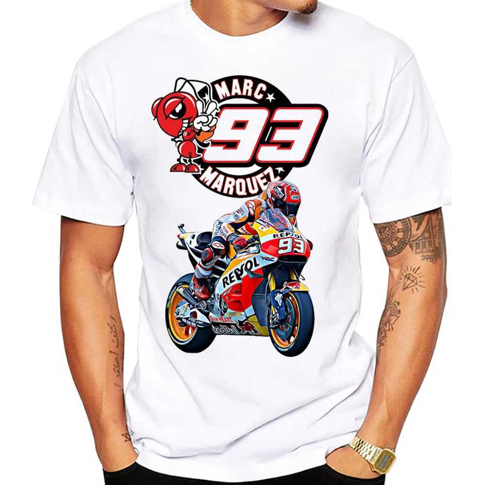 Men's T-Shirts GP World Champion 2023 New Big Red Ant Riding Racing T-Shirt Boy Motorcycle Rider Clothes GS Adventure Sport Men White Ts T240425