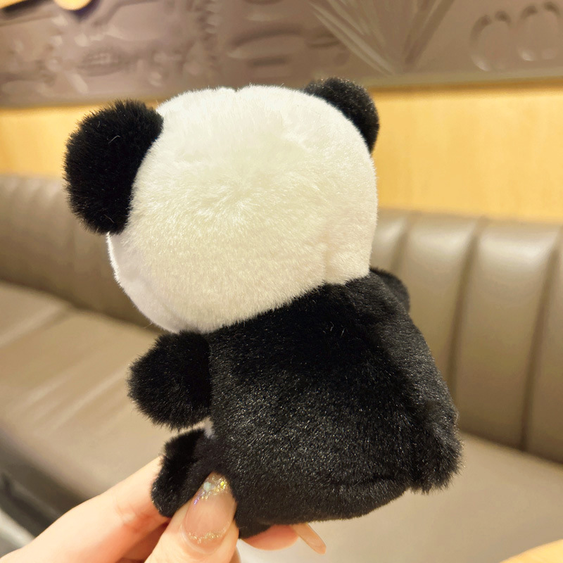 Echter Panda Keychain Plüschspielzeuggroßhandelsbeutel Anhänger Ehepaar Geschenkpuppe Anhänger kleine Puppe