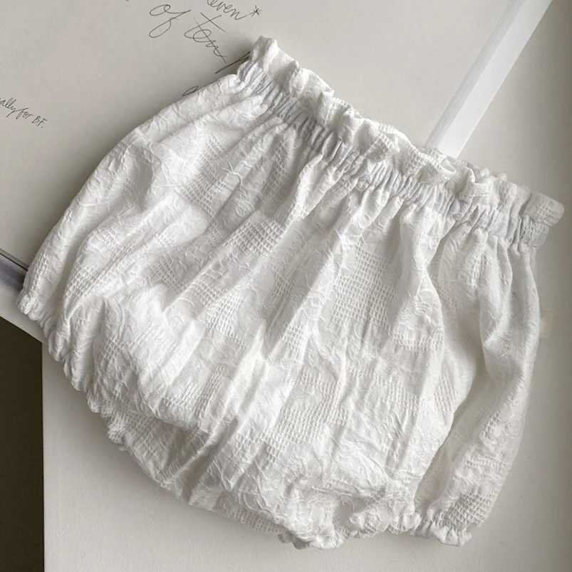 Shorts Baby Floral Bloomer for Newborn Baby Girls Clothes Summer Vintage Linen Cotton Infant Short PP Pants for Toddler Girls Clothing H240425