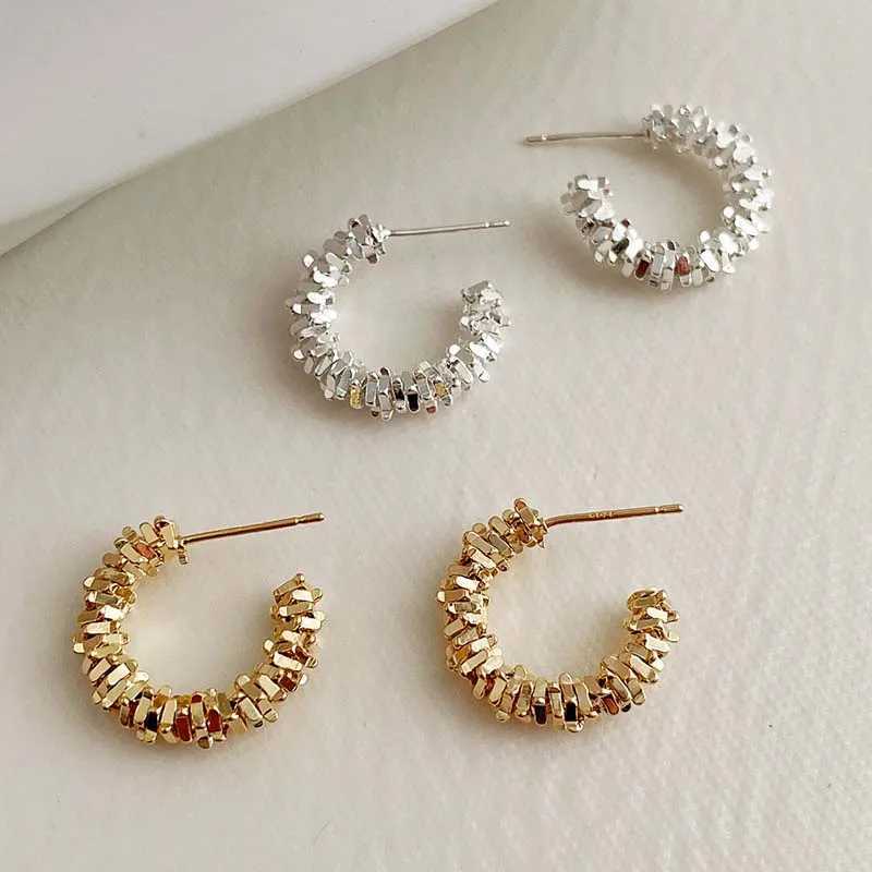 Boucles d'oreilles cercle géométriques en forme de métal rétro rétro pour femmes exagérées Gold Couleur semi-circulaire Boucles d'oreilles Gift bijoux