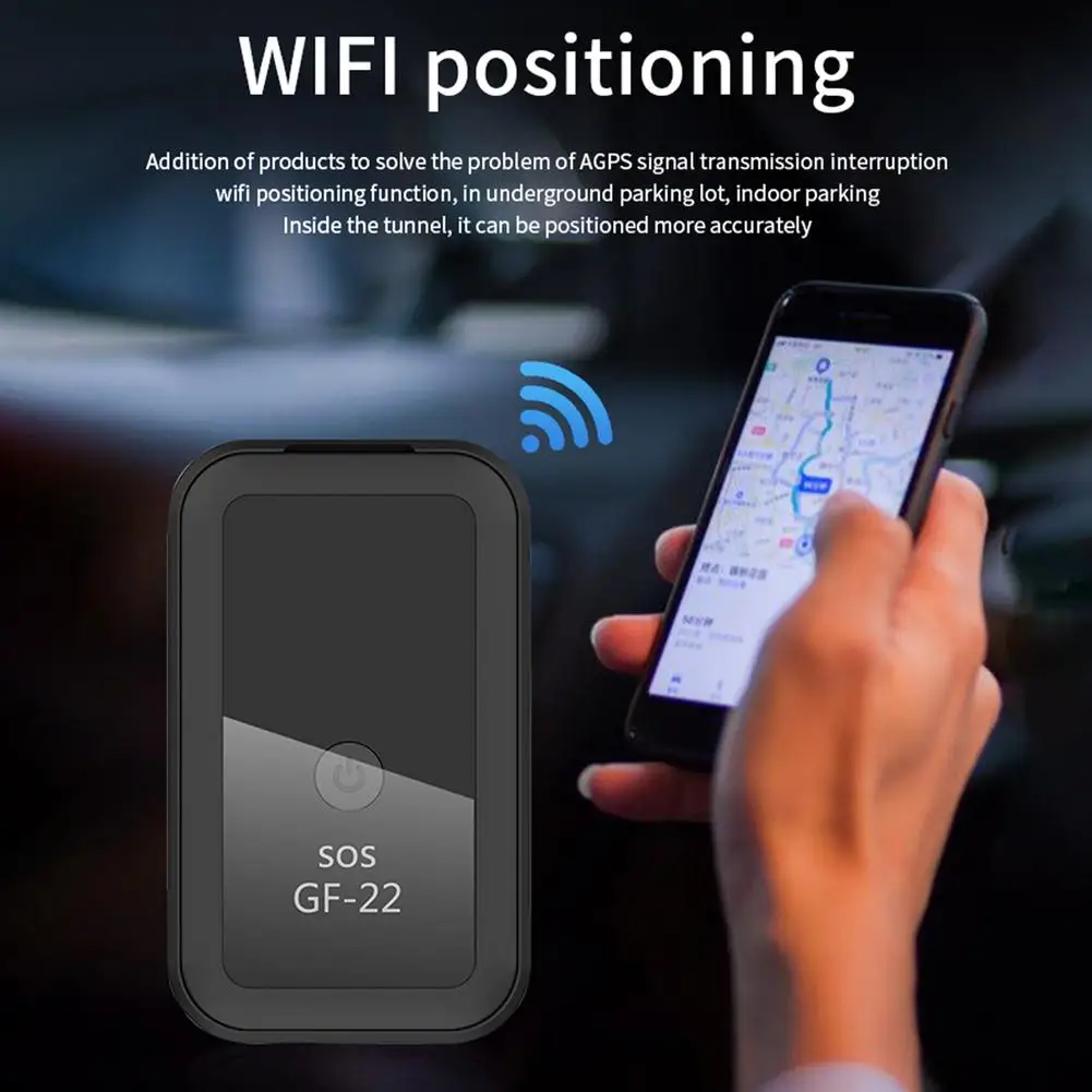 Trackers Ny magnetiska mini -fordon Auto Car GPS Tracker Voice Control Real Time Tracking Device WiFi+LBS+AGPS Locator Exakt positionering