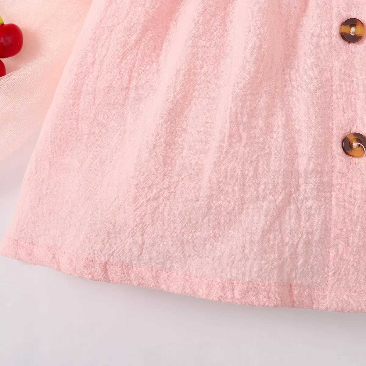 Girl's Dresses 3-24M Newborn Baby Girl Pink Dress Cute Toddler Baby Giel Princess Dress Set New Fashion Baby Girl Clothes d240425