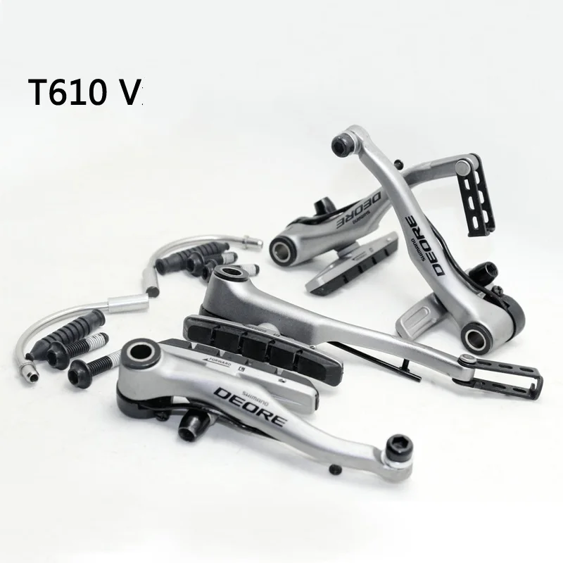 Parts For Shimano Original DEORE T610 T4000 bicycle V brake lever mtb mountain bike road bike folding bike brake accessories