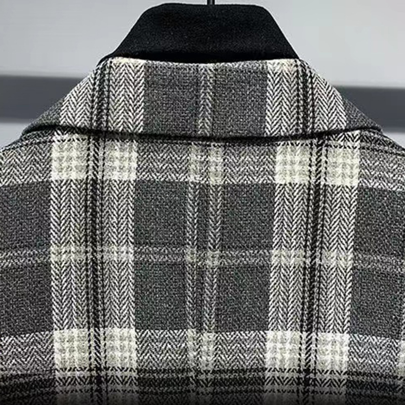 Heren designer pak herfst herenjack heren blazer katoenen jas casual plaid plus size m-4xl