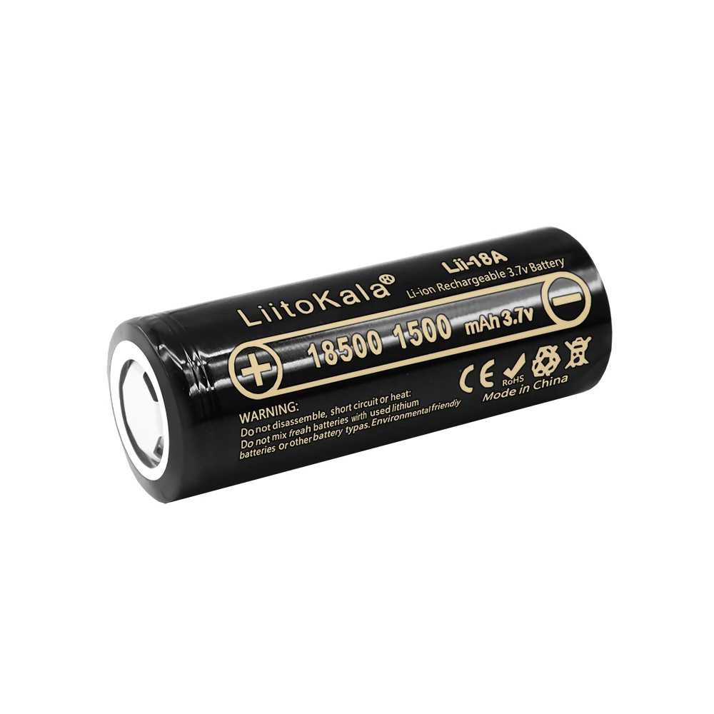 Liitokala 3.7V 18500 1500 mAh Oplaadbare lithiumbatterij 3.7V Strong licht zaklamp anti-licht speciale lithiumbatterij