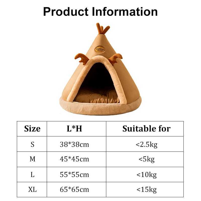 Cat Carriers Crates domy Nowy namiot domowy dom kota Łóżka ciepłe zimowe kot i piesek Dom głęboki pies i kot wewnętrzny i zewnętrzny namiot z matami dla zwierząt domowych 240426