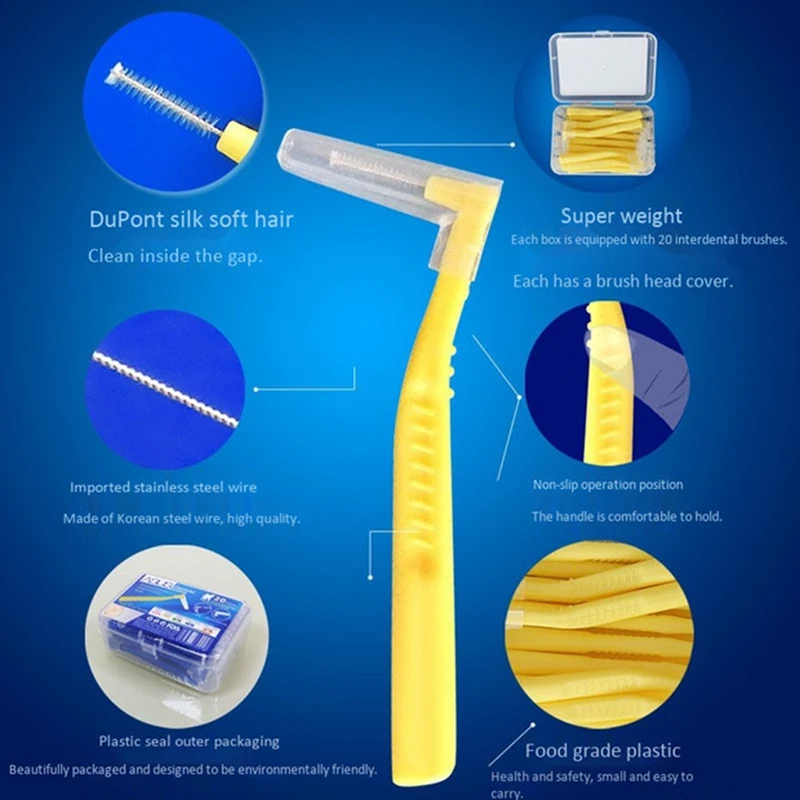 Brush ASUS L Shape PushPull Interdental Brush Oral Care Teeth Whitening Tooth Pick Tooth Orthodontic Toothpick Toothbrus