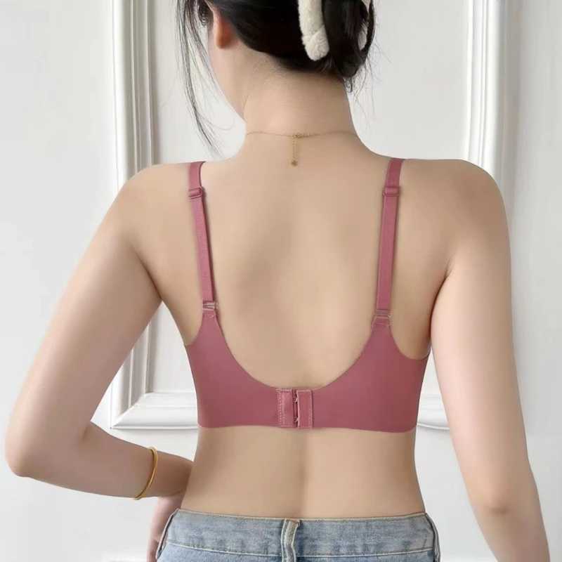 Kadınlar Külot Japon tarzı Sakinsiz Sütyen Konforlu Kablosuz İç çamaşırı Çelik Ücretsiz Yüzük Bralette 3/4 su bardağı Pürüzsüz Bra Kadınlar iç içe2404