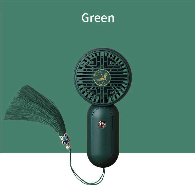 Electric Fans Chinese Style Electric Mini Cute Fan USB Charging Quiet Desktop Portable Little Yellow Duck Fan Strong Wind 3 Speeds Adjustable