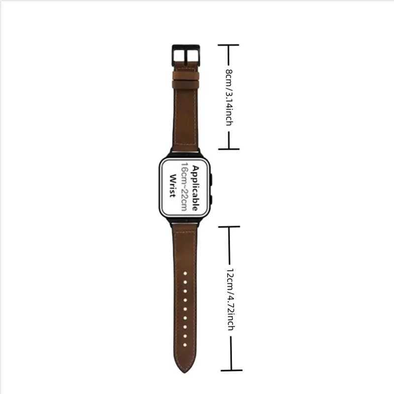 Bekijkbanden Siliconen+lederen band geschikt voor horloge 9 8 7 6 SE 5 4 3 2 1 Sport Watch Riem geschikt voor horlogeband 42 mm 44 mm 45 mm 40 mm 49 mm 240424