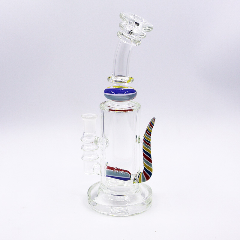 Glass Bong、Dad Rig Hookah、Glass Water Pipes8.6インチガラス水ギャップ新しいShofarオイル掘削リグ。