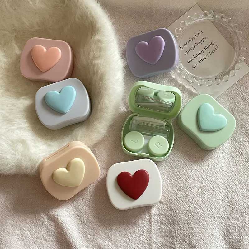 Akcesoria soczewek kontaktowych Square Love Girl Kolor Contact Case Cuter