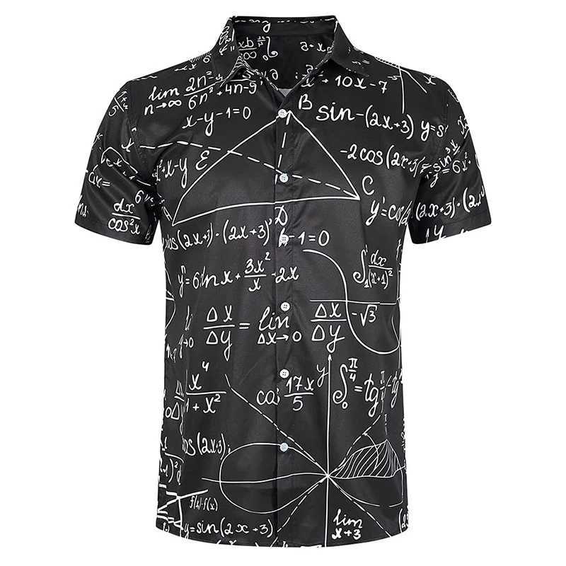 Chemises décontractées pour hommes Mentes drôles Hawaiian Chemises 3D Impression drôle de chat graphique T-shirt Homme à manches courtes Bouton Tropical Holiday Beach Aloha Shirt 240424