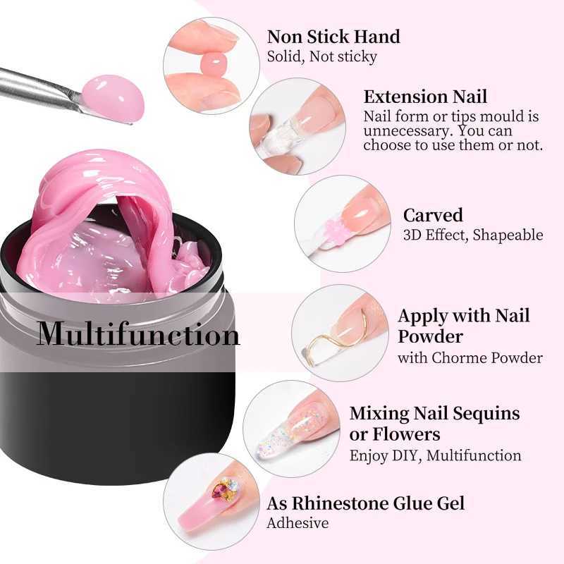 Smalto unghie 7ml non stick Hand Solid Extension Gel Place