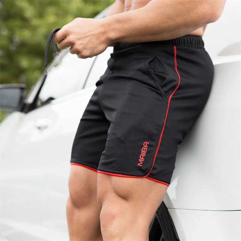 Heren shorts 2024 Summer Sport Shorts Men Fitness zweetbroek Bodybuilding Korte broek Mens Gym Quick Dry Brand Jogging Mesh Mes Men Shorts D240426