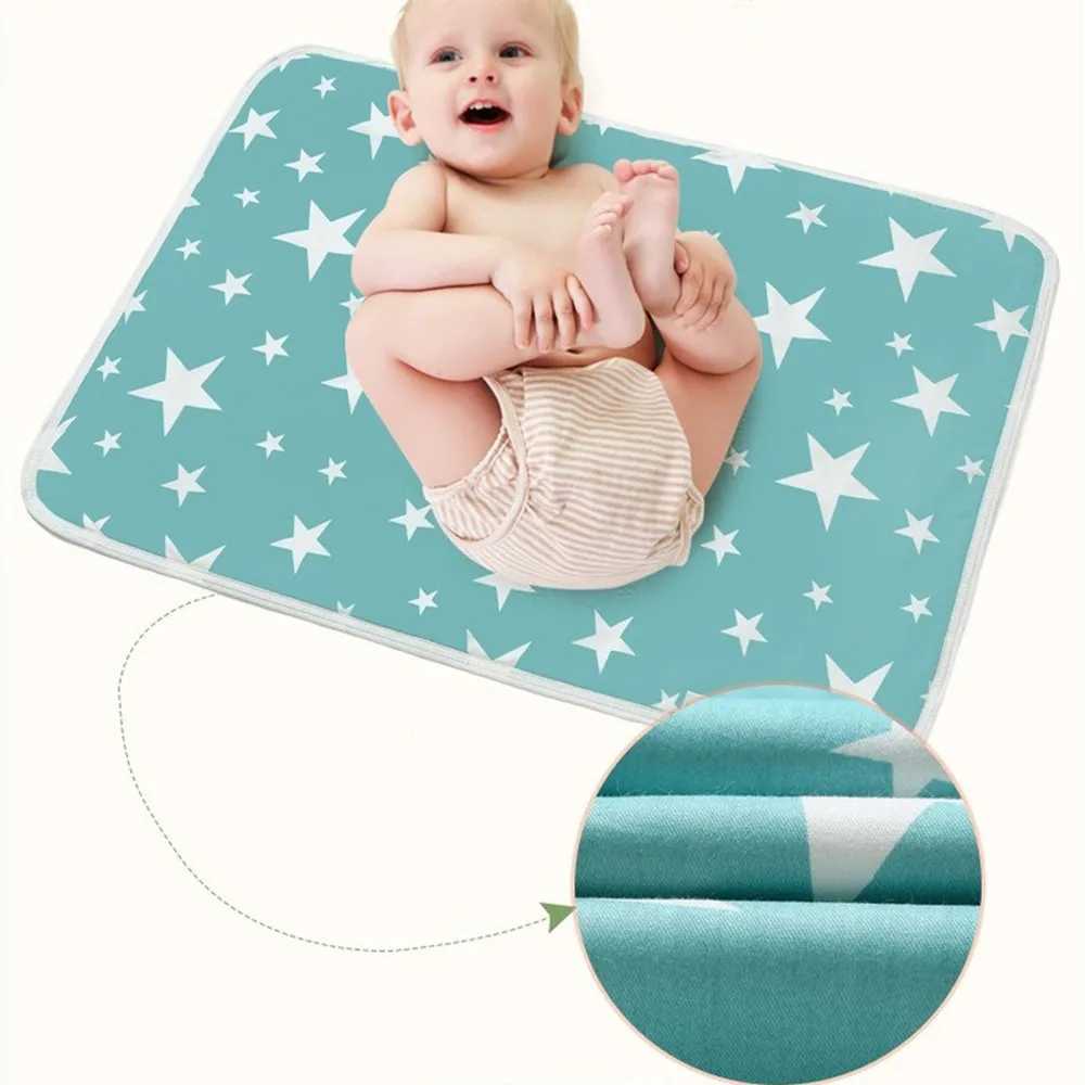 Matten 50 * 70cm Babyluiervervangende kussen Portable opvouwbare en wasbare waterdichte kussen Travelkussen Vloegmat herbruikbaar Pad Coverl2404