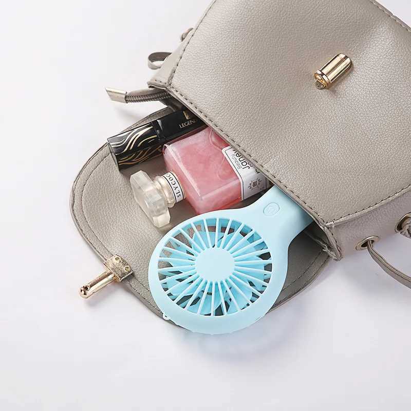 Electric Fans Colorful handheld mini fan portable USB charging convenient creative cool small fan pocket handheld fan summer gift