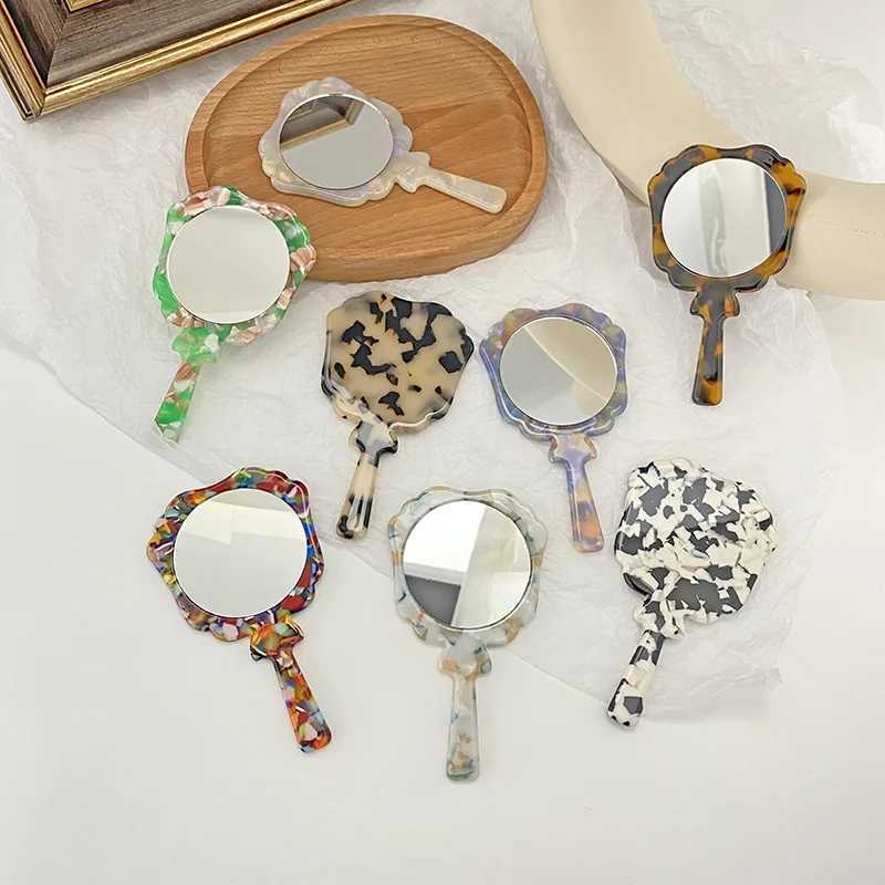 Mirrors Sweet Makeup Mirror Elegant Makeup Mirror Hand Held Vanity Mirror Fashion Makeup Mirror Japanese And Korean Cosmetic Mirrors