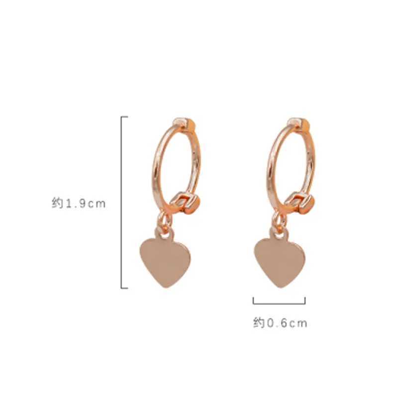 Dangle Chandelier Korean Small Mini Stud Earrings Ear Tragus Cartilage Piercing Cross Star Heart Earing Minimalist Huggie Earrings Jewelry