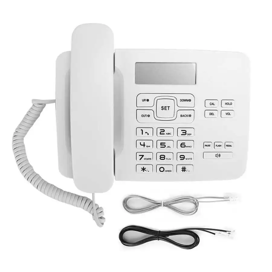 Accessories KXT7001 Corded Phone with Caller ID FSK/DTMF Dual System Calendar LCD Display For Home Office Desktop landline telephone