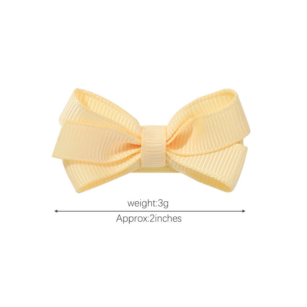 New Baby Infant Bow Hairpins Solid Candy Color Grosgrain Ribbon Bows Barrettes Kids Girls Whole Wrapped Safety Hair Clips Accessories YL3730