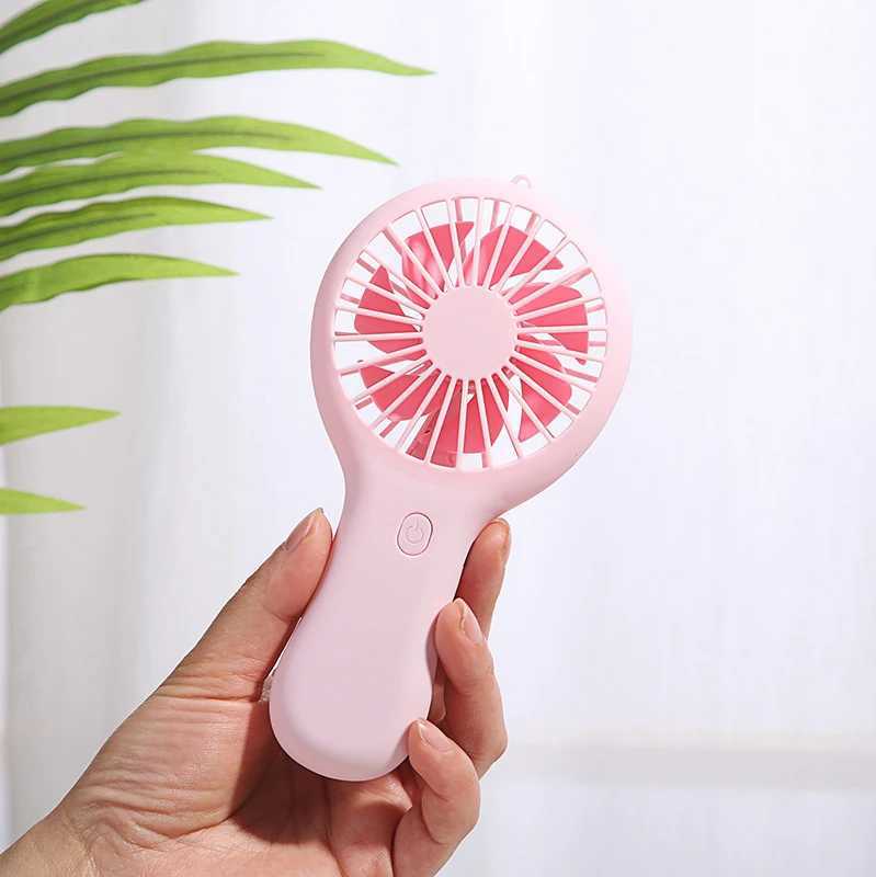 Electric Fans Colorful handheld mini fan portable USB charging convenient creative cool small fan pocket handheld fan summer gift