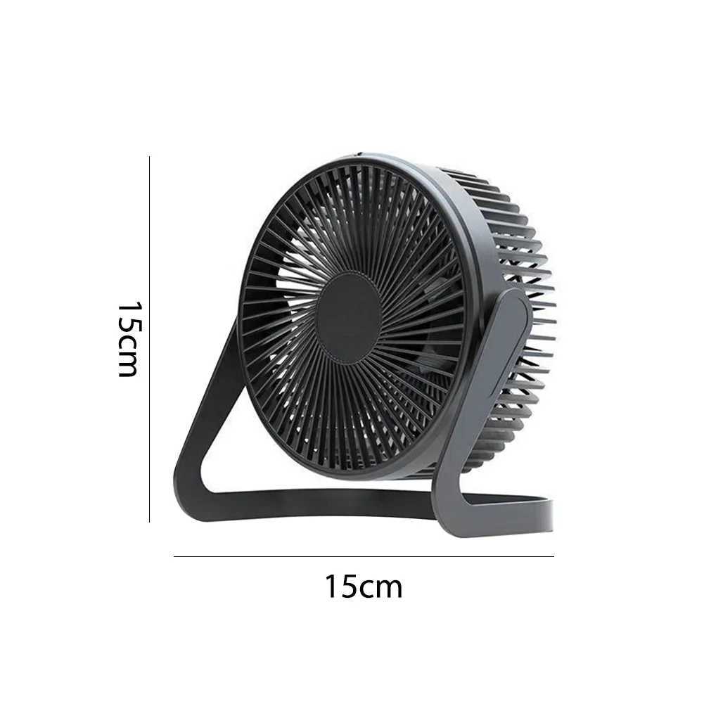 Elektrische fans 360 Roterende stompe ventilator USB -plug -in desktopventilator Mini Verstelbare draagbare elektrische ventilator Zomerluchtkoeler voor high -quality ventilator thuis