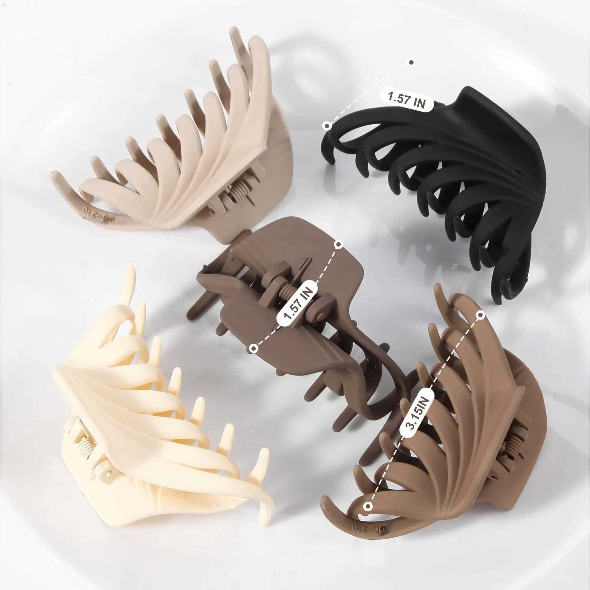 Hair Clips Barrettes Large Octopus Hair Claw Clips For Women Girls Strong Hold Matte Hair Claw Clips Thick Thin Straight Curly Hair Nonslip Hair Acc 240426