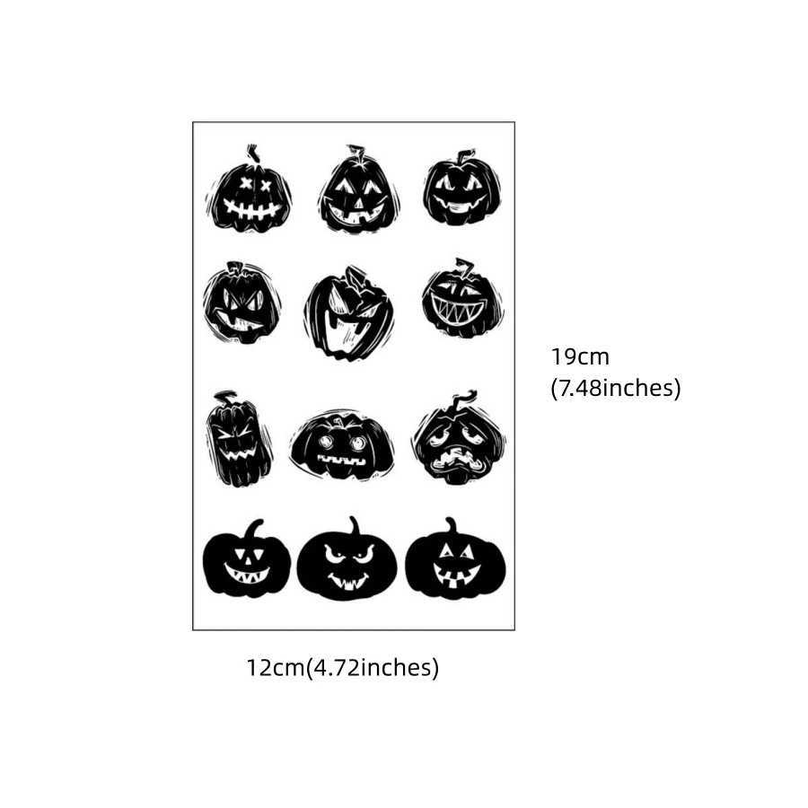 Transfert de tatouage Black Bat and Spiderweb Body Art Stickers Spooky Halloween Party Propotes temporaires 240426