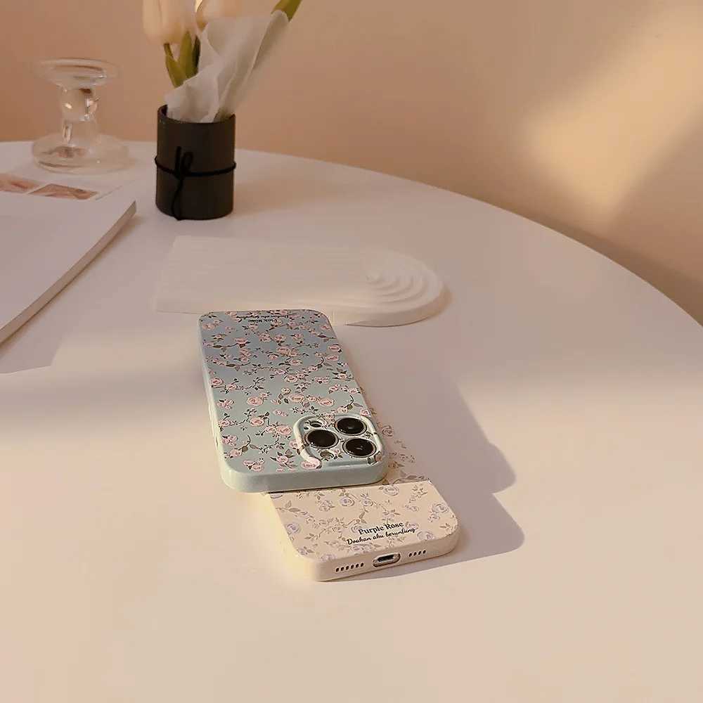 Cell Phone Cases Retro Fragmented Flowers phone case suitable for iPhone 14 13 12 11 Pro Max X XR XSMAX 7 8 Plus SE TPU phone case cover new product J240426