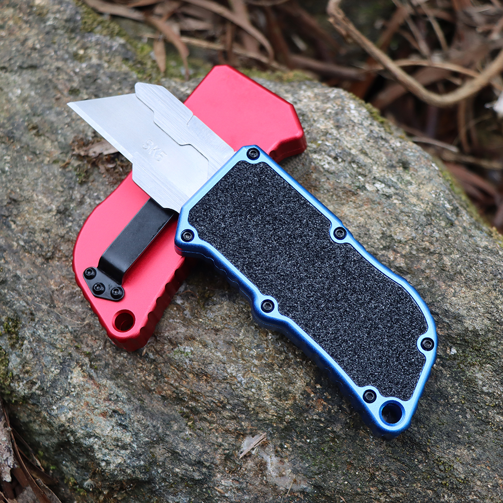 Tactisch Auto Knife SK5 Steel Blade Aviation Aluminium Legering Handgrepen Dubbele actie Sharp EDC Pocket Paper Cutter Knives 4 Kleur beschikbaar