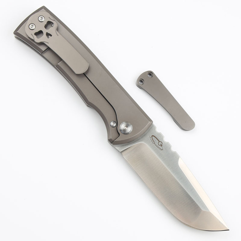 Nouveau arrivée CK4263 Flipper Pliage Knife M390 Satin Drop Point Blade TC4 Titanium Handle Handle Ball Ball Ball Edc Pocket Folder Couteaux Outdoor Camping Tools