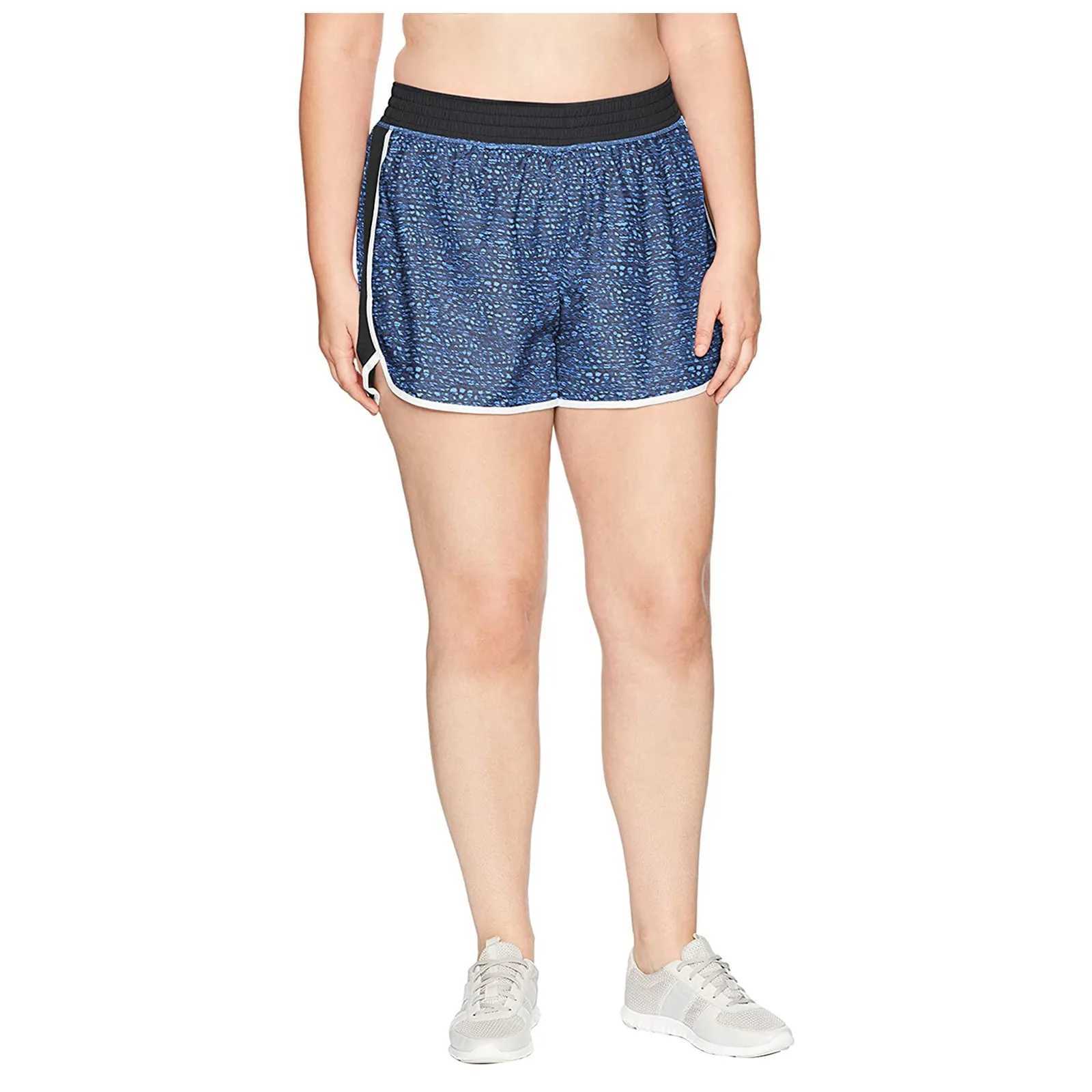Pantaloncini da donna Plus size pantaloni da yoga pantaloncini elastici sport più dimensioni che corre shortsl2404