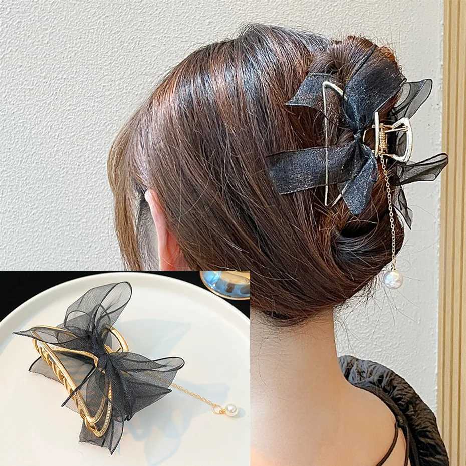 Klemmen Mode unregelmäßige Metallhaarklauen Vintage Haarklammern Krabben Haarnadel einfache geometrische Barrettes -Stirnband Haarzubehör Kopfbedeckung Y240425