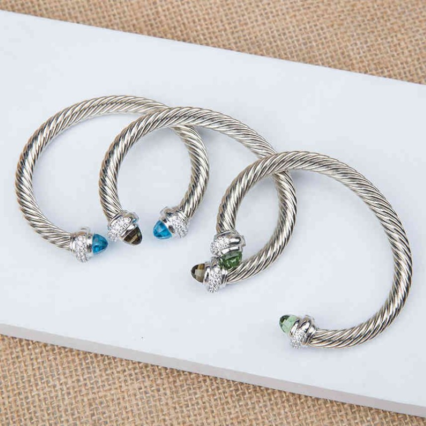 Bracelets réglables bracelet bracelet charme sliver créateur bijourie de mode Câles classiques princesse de haute qualité avec amethyst TOAP198o