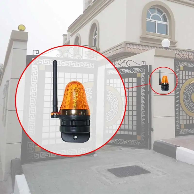 Accessories 12V265V Wall Mount LED Signal Alarm Light Strobe Flashing Emergency Warning Lamp For Automatic Gate Opener Access Control