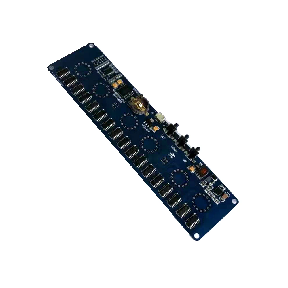 Aksesuarlar Zirrfa 5V Elektronik DIY kiti 14 Nixie Tüp Dijital LED Saat Devre Kart PCBA YOK Tüp